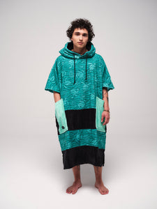 Adult V-cut poncho - Tortue