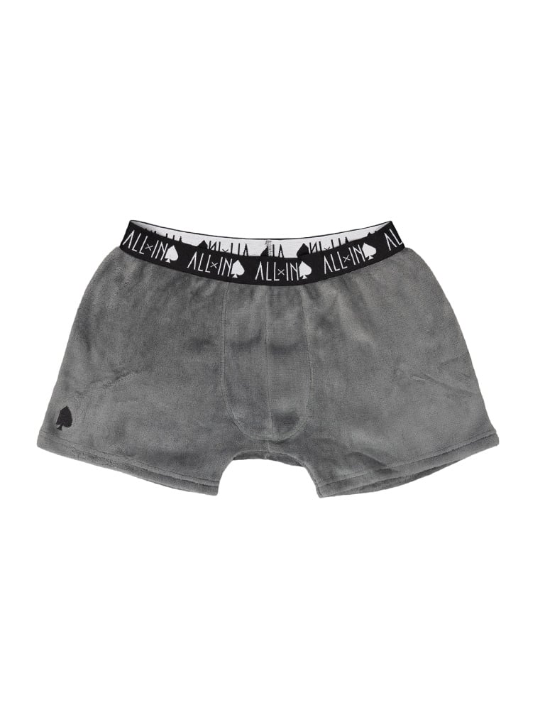 Boxer en plaid couleur gris