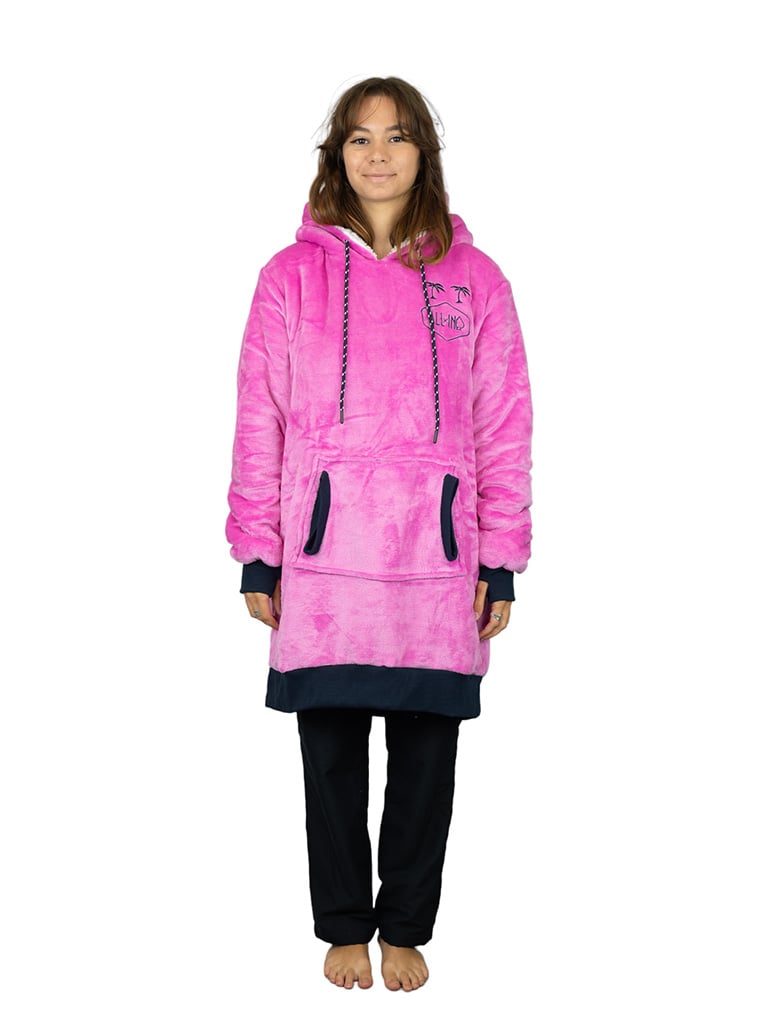 Poncho "Viola" plaid