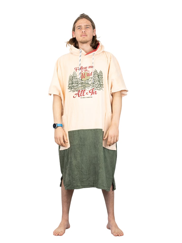 Poncho de bain grande taille the wild